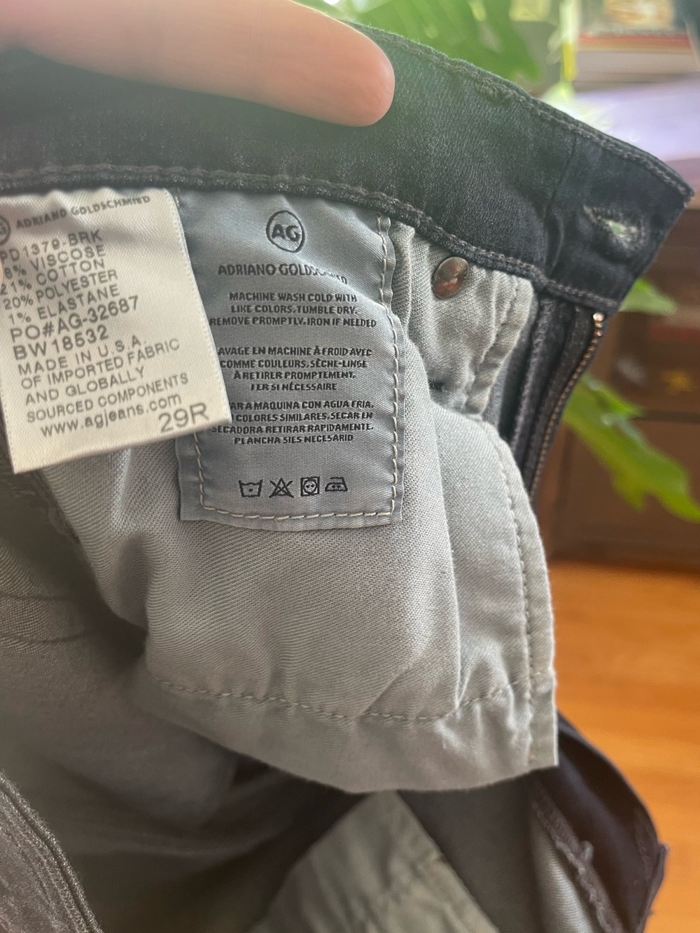 “AG Jeans” Skinny Jeans, Dark Blue Wash - 29 - Picture 5 of 6